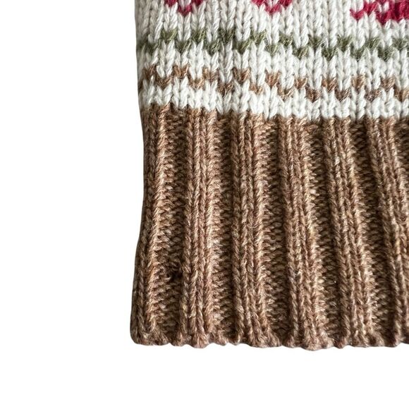 Sundance 100% Lambswool Fair Isle Button Up Long Sleeve Sweater Cardigan Medium - Picture 9 of 10